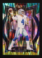 Dak Prescott 2024 Select Prizm Green and Yellow Shock #38 at PristineAuction.com