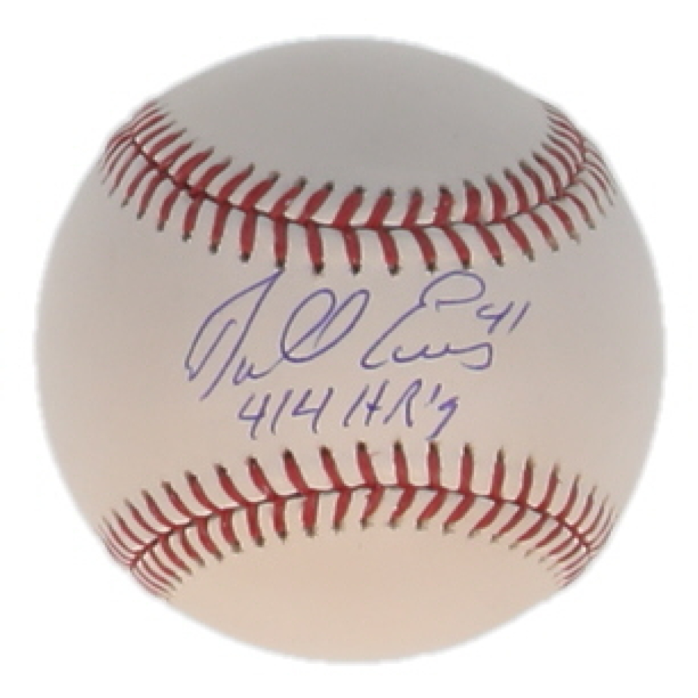 Darrell Evans Signed OML Baseball Inscribed "414 HRs" (Schwartz) at PristineAuction.com