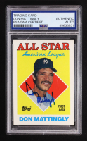 Don Mattingly Signed 1988 Topps All Star American League #386 (PSA) at PristineAuction.com