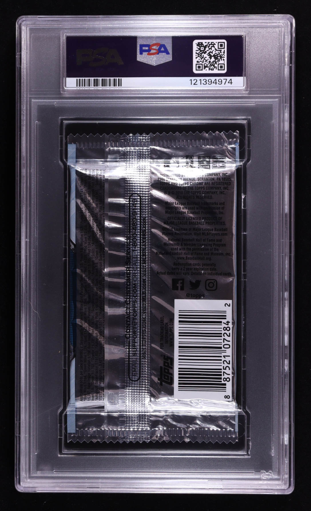 2018 Topps Chrome Baseball Hobby Foil Pack with (4) Cards (PSA 8) at PristineAuction.com 2018 Topps Chrome Baseball Hobby Foil Pack with (4) Cards (PSA 8) at PristineAuction.com