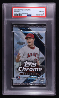 2018 Topps Chrome Baseball Hobby Foil Pack with (4) Cards (PSA 8) at PristineAuction.com