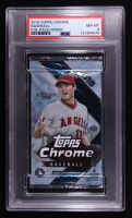 2018 Topps Chrome Baseball Hobby Foil Pack with (4) Cards (PSA 8) at PristineAuction.com