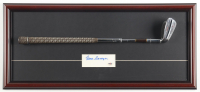 Gene Sarazen Signed Custom Framed Cut Display with Sarazen Model Iron (PSA) at PristineAuction.com