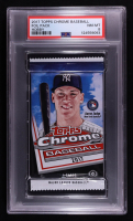 2017 Topps Chrome Baseball Hobby Foil Pack with (4) Cards (PSA 8) at PristineAuction.com