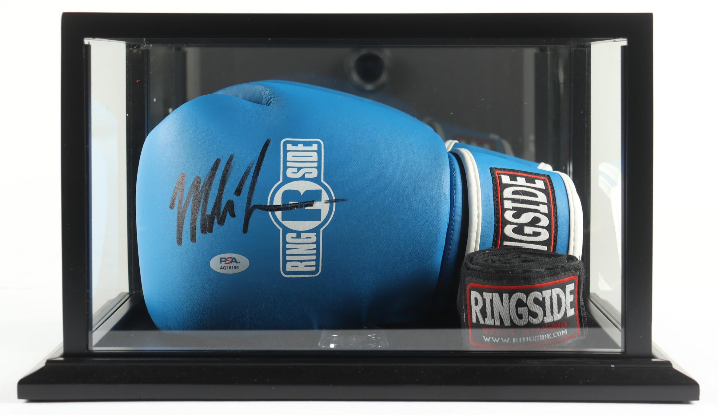 Mike Tyson Signed Ringside Boxing Glove with Wood Display Case (PSA & Tyson) at PristineAuction.com Mike Tyson Signed Ringside Boxing Glove with Wood Display Case (PSA & Tyson) at PristineAuction.com