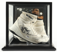 Mike Tyson Signed Set of (2) Everlast Michelin Elite Boxing Boots with Display Case (PSA & Tyson) at PristineAuction.com