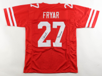 Irving Fryar Signed Jersey Inscribed "83 All American" (JSA) at PristineAuction.com
