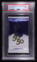 2024 Topps 50/50: Shohei Ohtani Foil Pack with (5) Cards (PSA 8) at PristineAuction.com