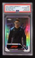 Esteban Ocon Signed 2023 Topps Chrome F1 Refractor #30 (PSA | Autograph Graded PSA 10) at PristineAuction.com