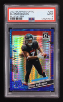 Bijan Robinson 2023 Donruss Optic Blue Hyper #206 RR RC (PSA 9) at PristineAuction.com