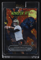 Tyler Shough 2025 Wild Card Monster Hit Monster Hunt Werewolf Orange Donut Circles #MHWW-TS #1/1 RC at PristineAuction.com