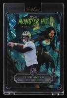 Tyler Shough 2025 Wild Card Monster Hit Monster Hunt Witch Blue Cross Hatch Foil #MHWH-TS #1/1 RC at PristineAuction.com