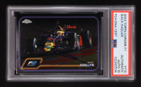 Isack Hadjar Signed 2024 Topps Chrome F1 #113 RC (PSA | Autograph Graded PSA 10) at PristineAuction.com