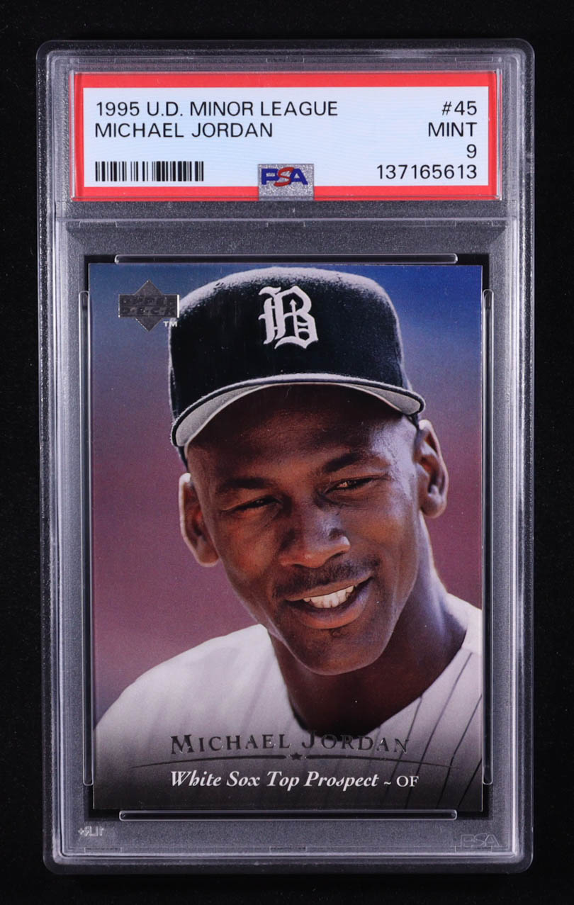 Michael Jordan 1995 Upper Deck Minors #45 RC (PSA 9) at PristineAuction.com Michael Jordan 1995 Upper Deck Minors #45 RC (PSA 9) at PristineAuction.com