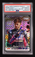 Pierre Gasly Signed 2024 Topps Paddock Pass F1 Not Smiling X-Fractor #10 (PSA | Autograph Graded PSA 9) at PristineAuction.com