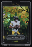 Aaron Rodgers 2025 Wild Card Haunted Hits Monster Hunt Creepy Castle Green Mojo #HHCC-AR #1/2 at PristineAuction.com