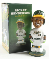 Rickey Henderson Athletics Bobblehead Figure With Display Stand in Original Packaging at PristineAuction.com