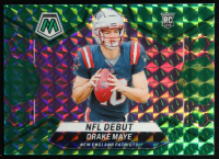 Drake Maye 2024 Panini Mosaic Mosaic Green #273 DEB RC at PristineAuction.com