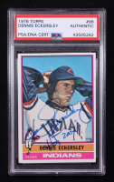 Dennis Eckersley Signed 1976 Topps #98 RC Inscribed "HOF 2004" (PSA Encapsulated) at PristineAuction.com