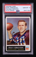 Fran Tarkenton Signed 1965 Philadelphia #110 Inscribed "HOF 86" (PSA Encapsulated) at PristineAuction.com