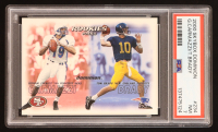 Giovanni Carmazzi / Tom Brady 2000 Skybox Fleer Dominion Rookie Pairs #234 RC (PSA 7) at PristineAuction.com