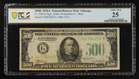 1934-A $500 Chicago Federal Reserve Note Julian / Morgenthau (PCGS VF 25) at PristineAuction.com