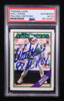 Walt Weiss Signed 1988 Topps Traded #126T RC Inscribed "88 AL ROY" (PSA Encapsulated) at PristineAuction.com