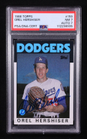 Orel Hershiser Signed 1986 Topps #159 (PSA 7) at PristineAuction.com