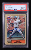 Ron Darling Signed 1987 Topps #75 (PSA 8) at PristineAuction.com