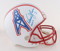 Warren Moon Signed Oilers Full-Size Helmet Inscribed "HOF 06" (Moon) at PristineAuction.com