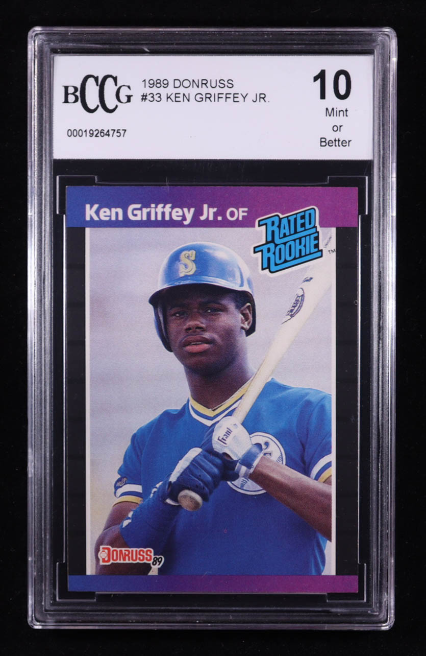Ken Griffey Jr. 1989 Donruss #33 RR RC (BCCG 10) at PristineAuction.com Ken Griffey Jr. 1989 Donruss #33 RR RC (BCCG 10) at PristineAuction.com