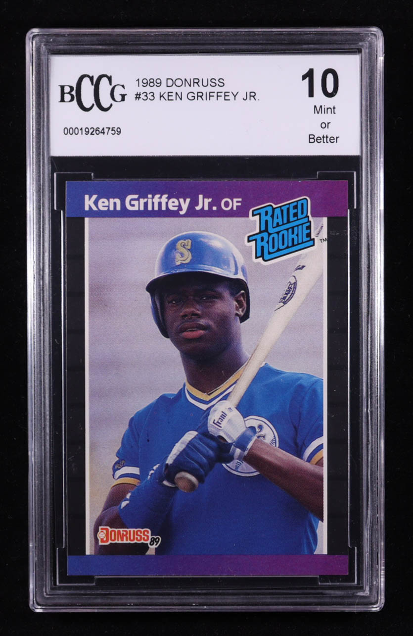 Ken Griffey Jr. 1989 Donruss #33 RR RC (BCCG 10) at PristineAuction.com Ken Griffey Jr. 1989 Donruss #33 RR RC (BCCG 10) at PristineAuction.com