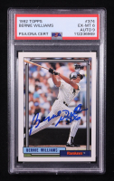 Bernie Williams Signed 1992 Topps #374 Inscribed "SDG" (PSA 6) at PristineAuction.com