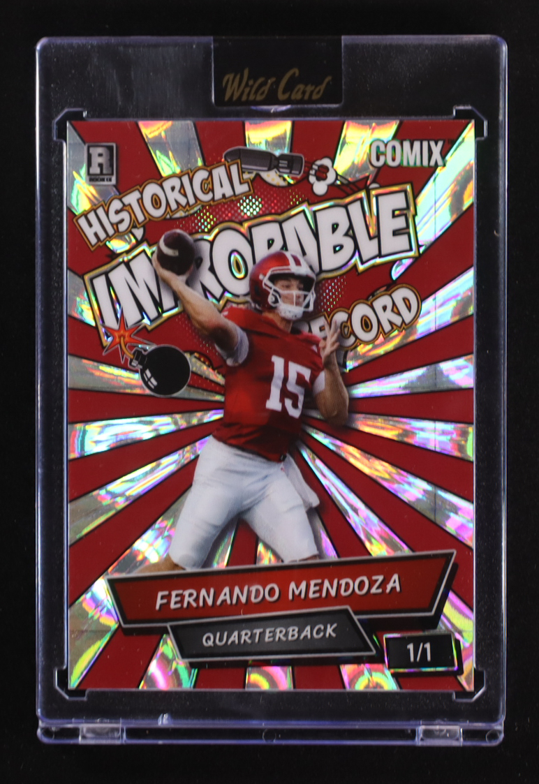 Fernando Mendoza 2025 Wild Card Comix #ACIM-FM03 RC #1/1 at PristineAuction.com Fernando Mendoza 2025 Wild Card Comix #ACIM-FM03 RC #1/1 at PristineAuction.com