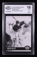 Shohei Ohtani 2018 Diamond Kings Black and White Variations #73 RC (BCCG 10) at PristineAuction.com