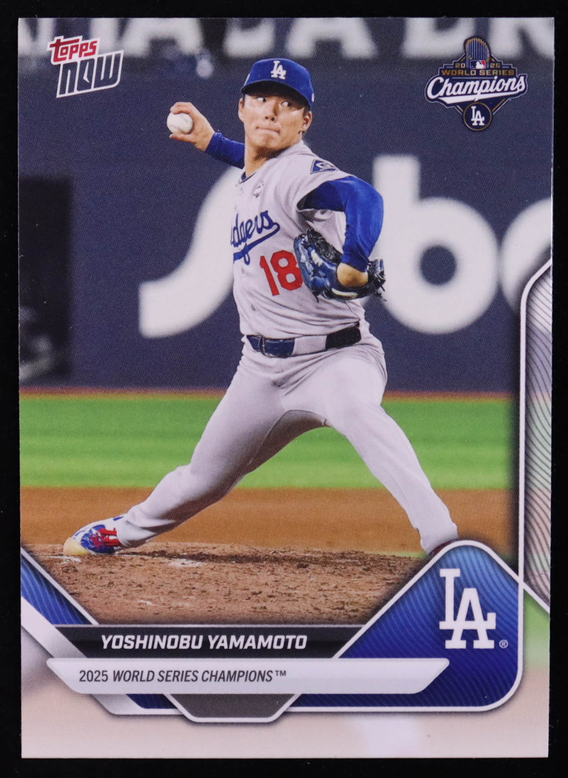 Yoshinobu Yamamoto 2025 Topps Now World Series Champions #WS10 at PristineAuction.com Yoshinobu Yamamoto 2025 Topps Now World Series Champions #WS10 at PristineAuction.com