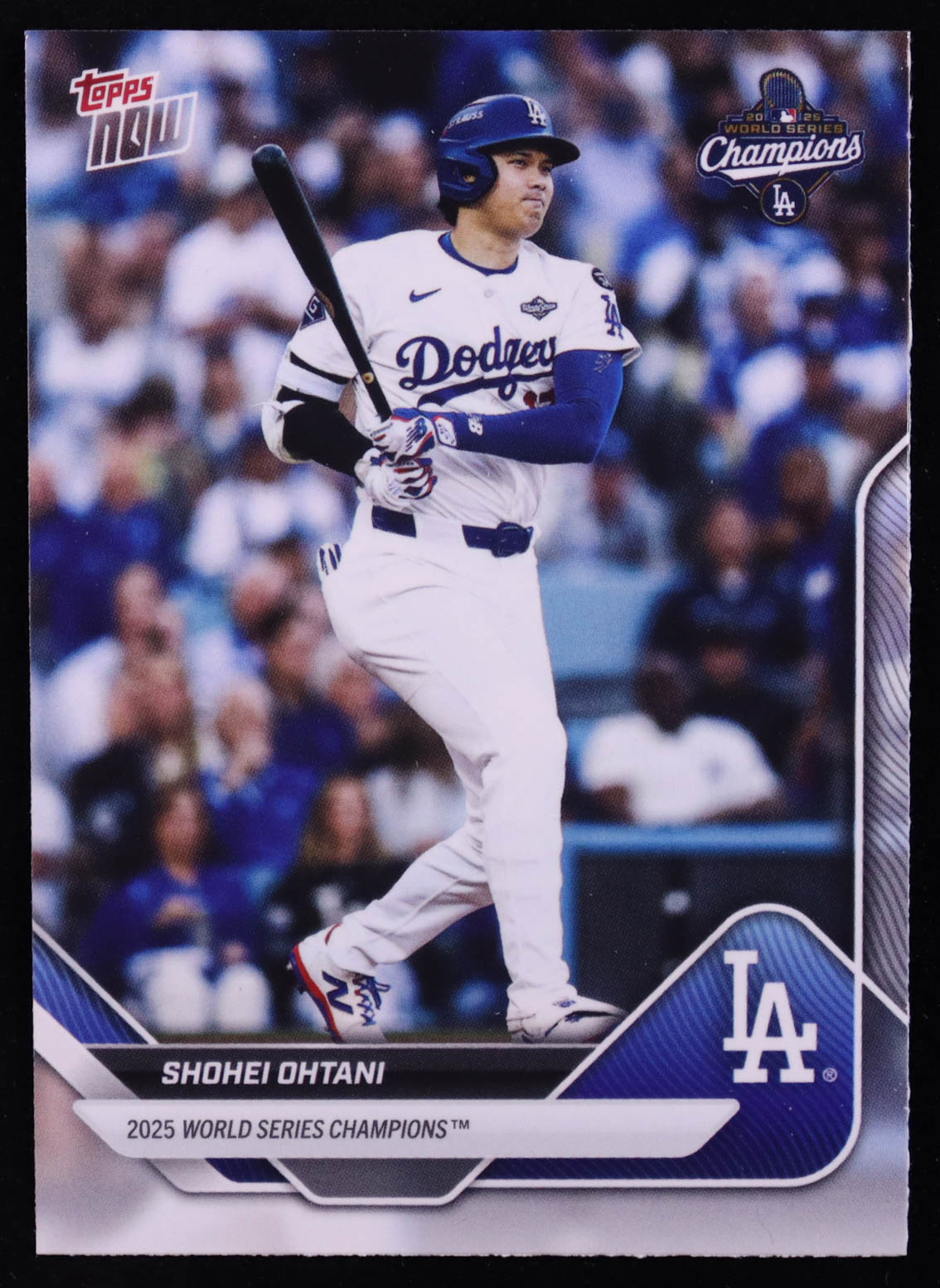 Shohei Ohtani 2025 Topps Now World Series Champions #WS1 at PristineAuction.com Shohei Ohtani 2025 Topps Now World Series Champions #WS1 at PristineAuction.com