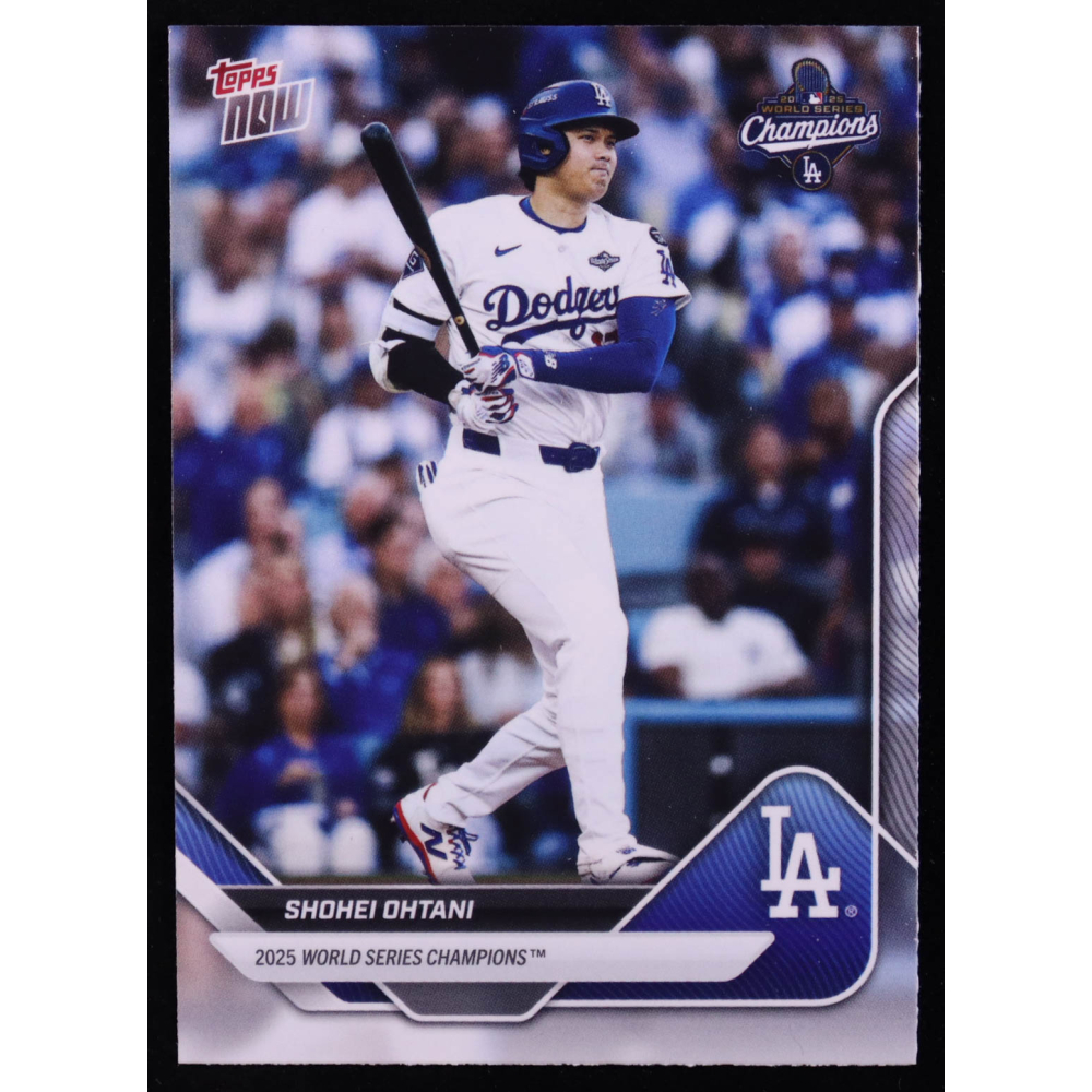 Shohei Ohtani 2025 Topps Now World Series Champions #WS1 at PristineAuction.com
