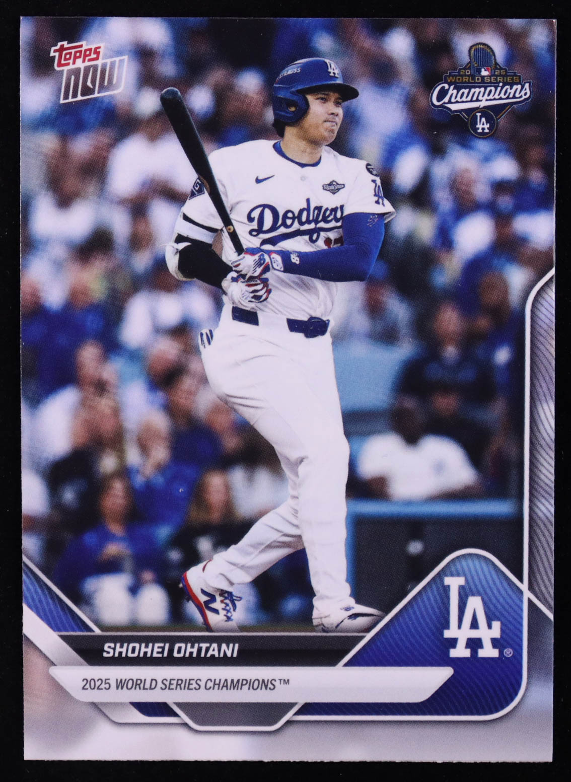 Shohei Ohtani 2025 Topps Now World Series Champions #WS1 at PristineAuction.com Shohei Ohtani 2025 Topps Now World Series Champions #WS1 at PristineAuction.com