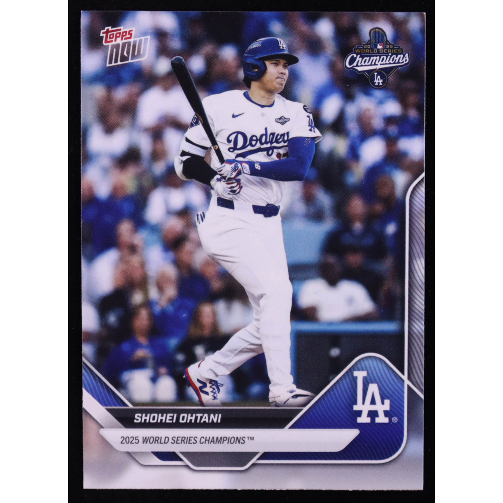 Shohei Ohtani 2025 Topps Now World Series Champions #WS1 at PristineAuction.com