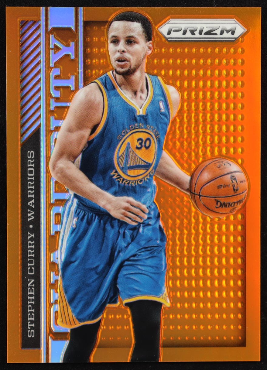 Stephen Curry 2013-14 Panini Prizm Guard Duty Prizms Orange #9 #36/60 at PristineAuction.com Stephen Curry 2013-14 Panini Prizm Guard Duty Prizms Orange #9 #36/60 at PristineAuction.com