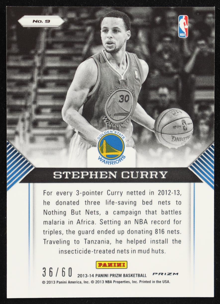 Stephen Curry 2013-14 Panini Prizm Guard Duty Prizms Orange #9 #36/60 at PristineAuction.com Stephen Curry 2013-14 Panini Prizm Guard Duty Prizms Orange #9 #36/60 at PristineAuction.com