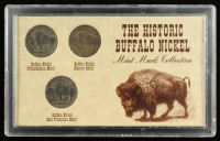 Mint Mark "The Historic Buffalo Nickel" Set of (3) Coins at PristineAuction.com