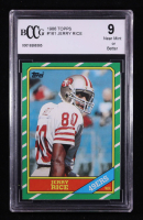 Jerry Rice 1986 Topps #161 RC (BCCG 9) at PristineAuction.com
