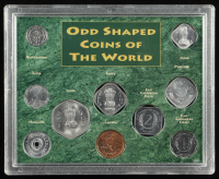 Odd Shaped Coins of the World Set of (10) Coins at PristineAuction.com