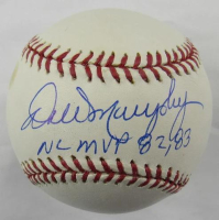 Dale Murphy Signed OML Baseball Inscribed "NL MVP 82, 83" (Steiner) at PristineAuction.com