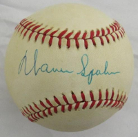 Warren Spahn Signed ONL Baseball (JSA) at PristineAuction.com