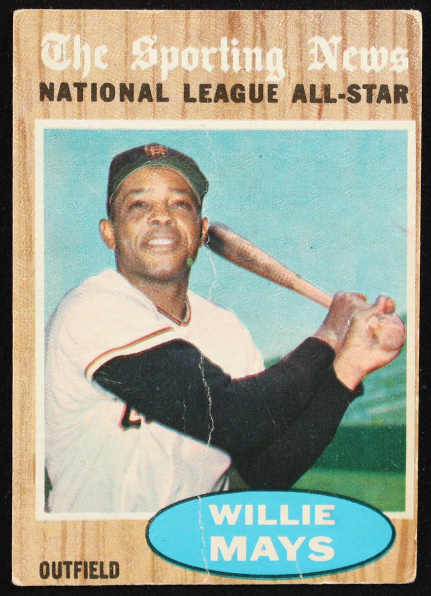 Willie Mays 1962 Topps #395 AS at PristineAuction.com Willie Mays 1962 Topps #395 AS at PristineAuction.com