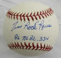 Tim "Rock" Raines Signed OML Baseball Inscribed "86 NL BC .334" (JSA) at PristineAuction.com