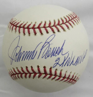 Johnny Bench Signed OML Baseball Inscribed "2X NL MVP" (Steiner & MLB) at PristineAuction.com